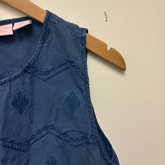 St Tropez West 100% Linen Embroidered Dress - Picture 3 of 10